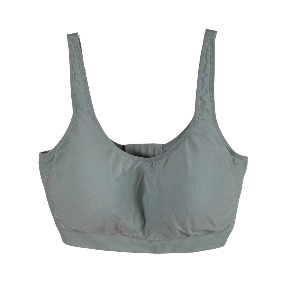 Truekind Wireless Bra 2XL Blue-Green Comfort Seamless Adjustable Strap Support